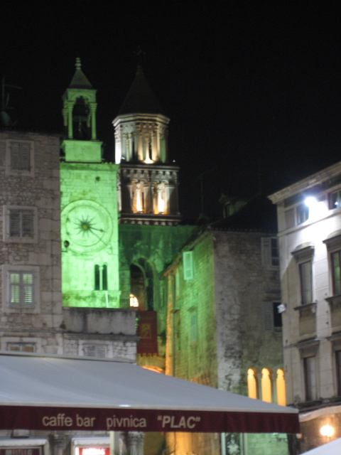 belltower from the square with the hostel